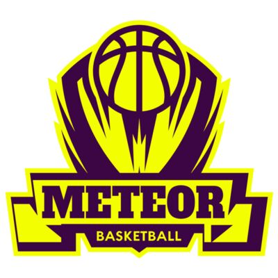 Meteor Basketball Logo Template Miniatura