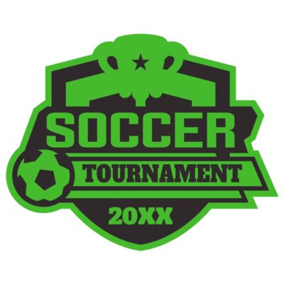 Soccer Tournament logo template 02 Miniatura